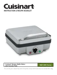 Instruction & Recipe Booklet