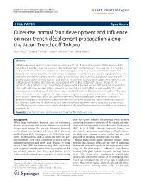 Outer-Rise Normal Fault Development and Influence On