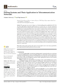 Polling Systems and Their Application to Telecommunication Networks