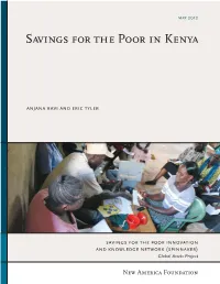 Savings for the Poor in Kenya