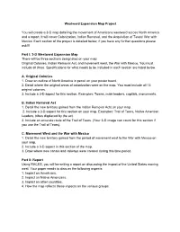 Westward Expansion Map Project You Will Create a 3-D Map Detailing The
