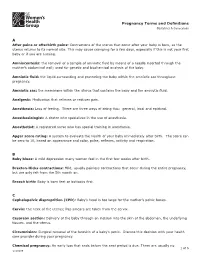 A B C Pregnancy Terms and Definitions