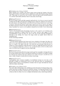 Plotinus on Theurgy and Magic 1 HANDOUT