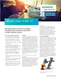 What's New in NX 12