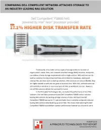 Comparing Dell Compellent Network-Attached Storage to an Industry- a Principled Technologies Test Report 2 Leading NAS Solution