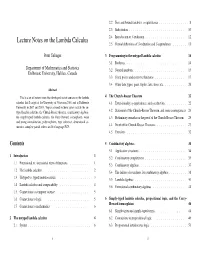 Lecture Notes on the Lambda Calculus 2.4 Introduction to Β-Reduction