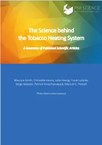 The Science Behind the Tobacco Heating System
