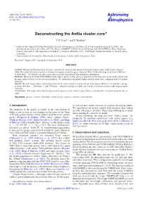 Deconstructing the Antlia Cluster Core⋆