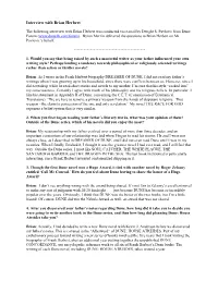 Interview with Brian Herbert