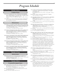 AERA Program Schedule