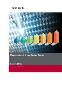 Command Line Interface