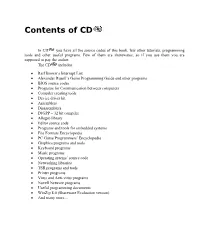 Contents of CD