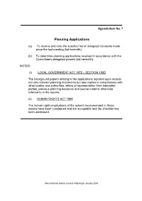 Planning Applications