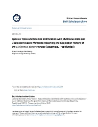 Species Trees and Species Delimitation with Multilocus Data and Coalescent-Based Methods