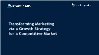 Transforming Marketing Via a Growth Strategy for a Competitive Market