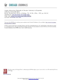 Trophic Interactions: Similarity of Parasitic Castrators to Parasitoids Author(S): Armand M