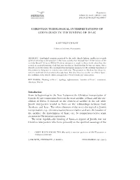 Christian Theological Interpretations of God's Grace in the Binding of Isaac