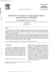 Distribution of Nematodes in Vertisol Aggregates Under a Permanent Pasture in Martinique