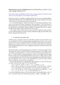 Hilary Putnam on Logic and Mathematics , by Geoffrey Hellman