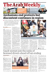 Jordanians End Protests but Discontent Continues in Region