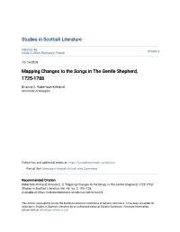 Mapping Changes to the Songs in the Gentle Shepherd, 1725-1788