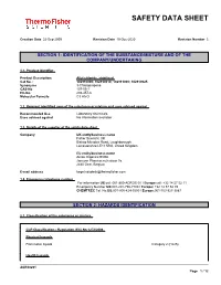 Safety Data Sheet
