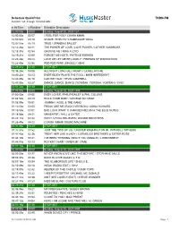 Schedule Quickprint TKRN-FM