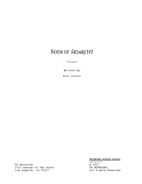 Sons of Anarchy Network Ninth Draft 10-31 Title Page