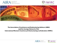 The Association of Insolvency and Restructuring Advisors (AIRA) And