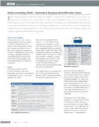 Understanding EDID - Extended Display Identification Dataanalog and Digital