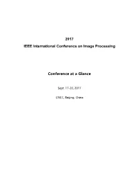 2017 IEEE International Conference on Image Processing Conference At