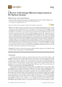 A Review of the Energy Efficiency Improvement in DC Railway Systems