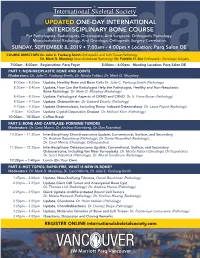 To Download the 2019 Bone Course Program