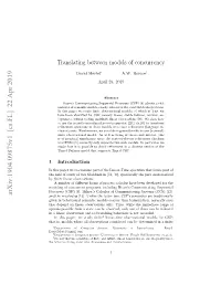 Translating Between Models of Concurrency