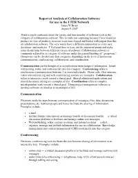 Collaboration Software for Use in the LTER Network James W Brunt August 9, 2007