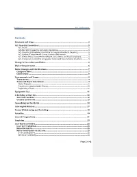Contents Summary and Scope