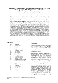 Deep Space Communication and Exploration of Solar System Through Inter-Lagrangian Data Relay Satellite Constellation