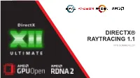 Directx ® Ray Tracing