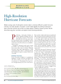 High-Resolution Hurricane Forecasts