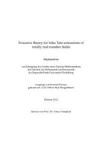 Iwasawa Theory for False Tate Extensions of Totally Real Number ﬁelds