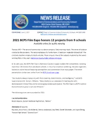 2021 BCPS Film Expo Honors 12 Projects from 9 Schools Available Online for Public Viewing