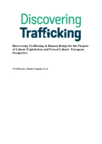 Discovering Trafficking in Human Beings for the Purpose of Labour Exploitation and Forced Labour: European Perspective