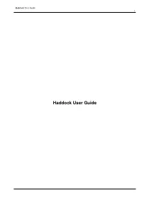 Haddock User Guide I