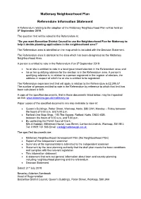 Mattersey Informatino Statement