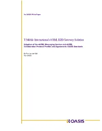 T-Mobile International Ebxml B2B Gateway Solution