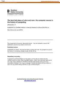 The Computer Mouse in the History of Computing ATKINSON, P