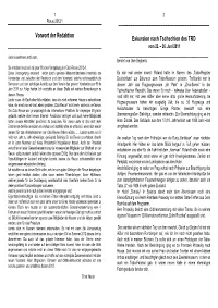 Vorwort Der Redaktion Exkursion Nach Tschechien Des TRD Vom 22