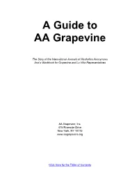 Workbook for Grapevine and La Viña Representatives