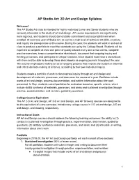 AP Studio Art: 2D Art and Design Syllabus