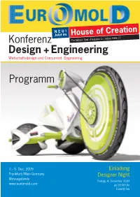 Design + Engineering Wirtschaftsdesign Und Concurrent Engineering